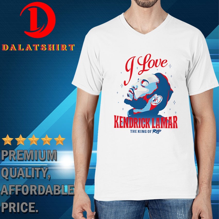 I love Kendrick Lamar the king of rap T-shirts V-Neck-T-Shirt