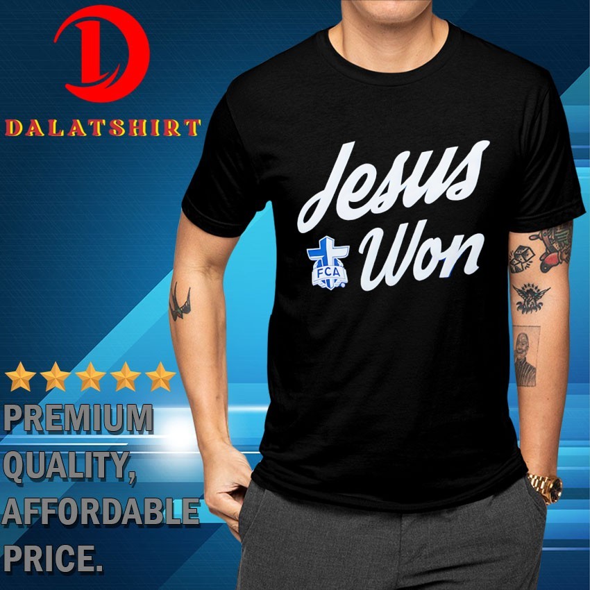 Jesus Won Fellowship of Christian Athletes logo T-shirts