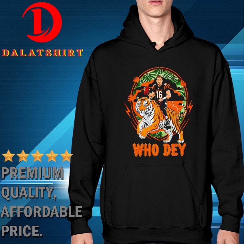 Joe Burrow who dey Cincinnati Bengals football T-shirts Hoodie