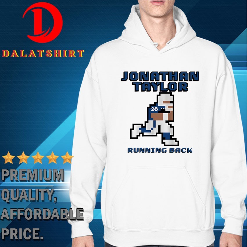 Jonathan Taylor running back Indianapolis Colts football pixel T-shirts Hoodie