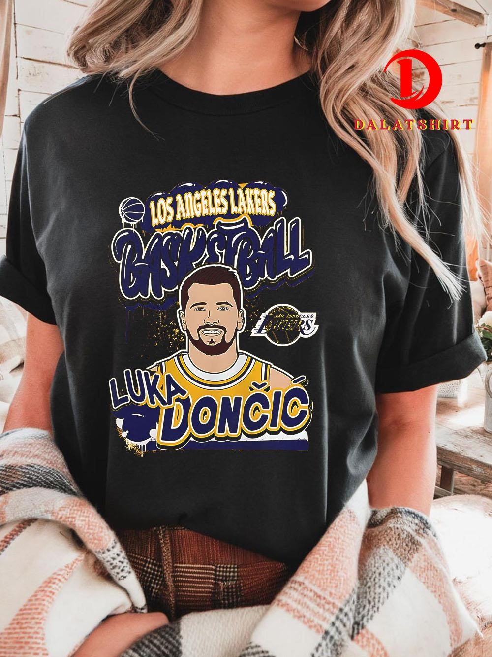 Los Angeles Lakers Luka Doncic #77 Yellow Baller art shirt