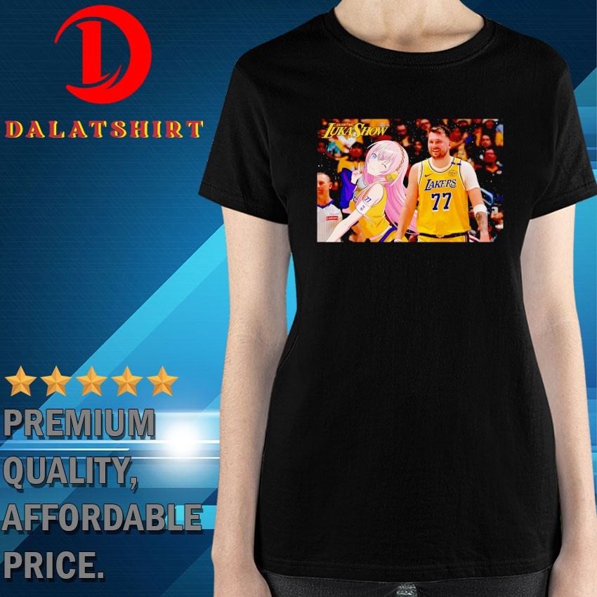 【確認画像】DEATHVALLEY×ポンキッキーズ　アニメシャツ　デスバレー Luka Doncic Los Angeles Lakers x anime photo T-shirts - Dalatshirt