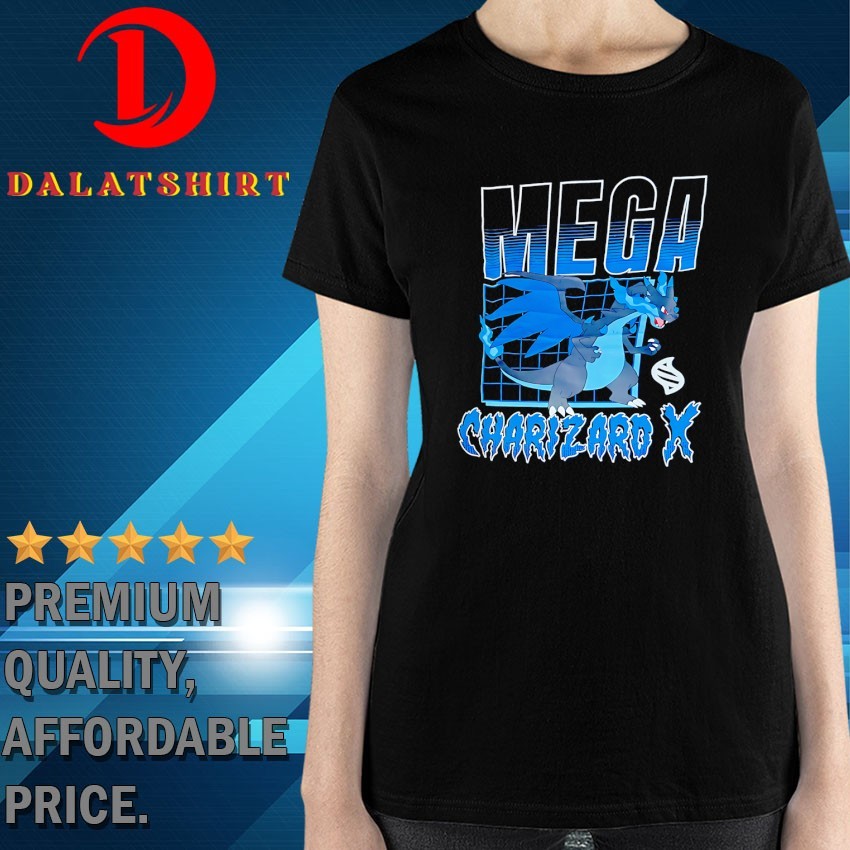 Mega Charizard X Pokemon T-shirts Ladies-Shirt