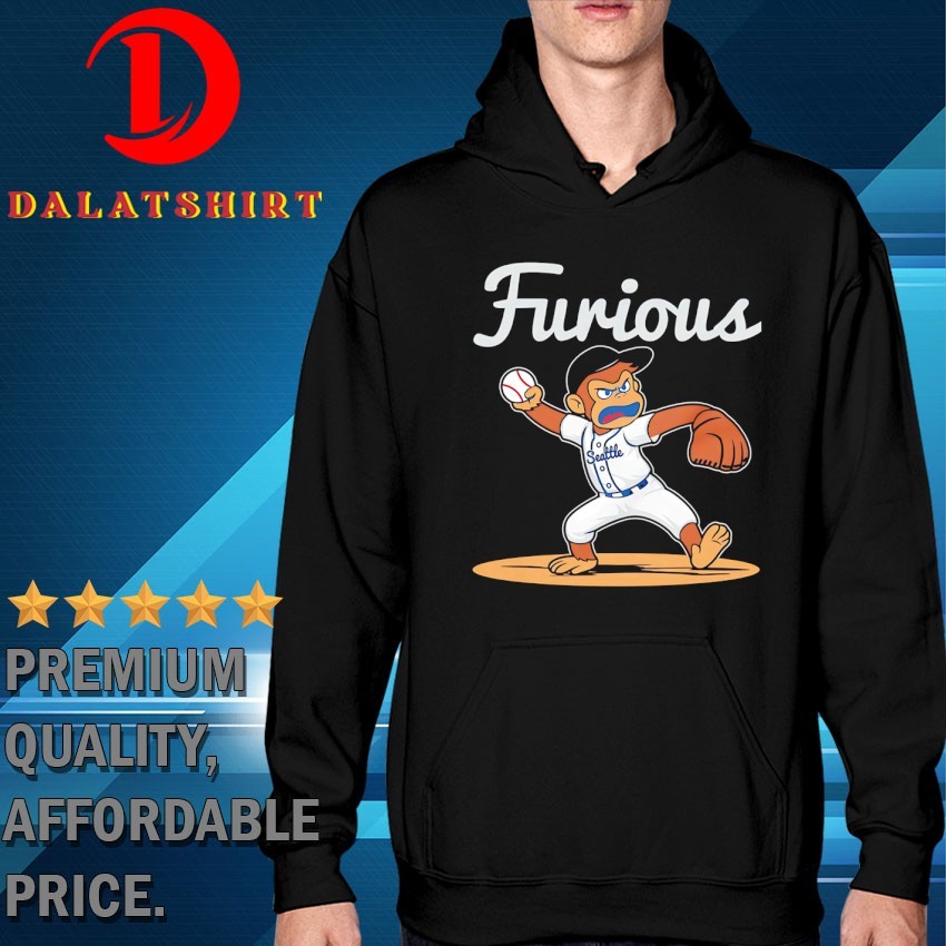 Monkey Furious Seattle Mariners baseball T-shirts Hoodie