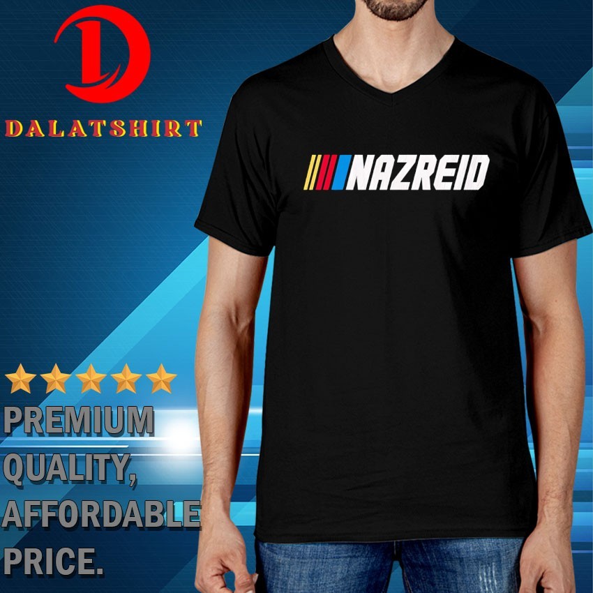 Nazreid style NASCAR logo T-shirts V-Neck-T-Shirt