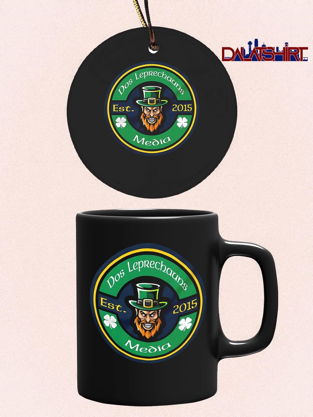 Nice Dos Leprechauns Media Est 2015 logo mug