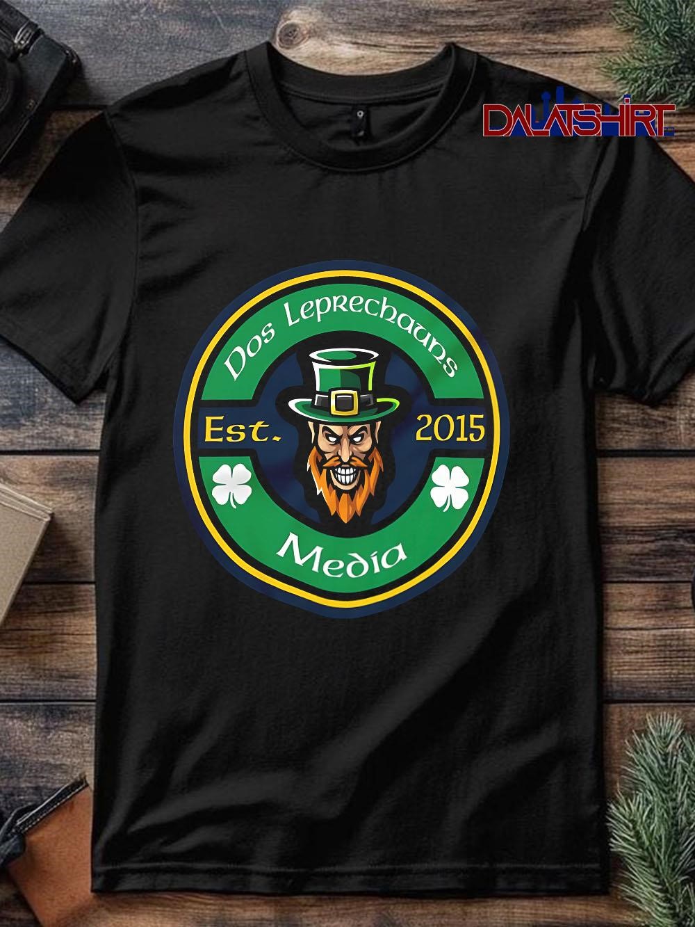 Nice Dos Leprechauns Media Est 2015 logo shirt