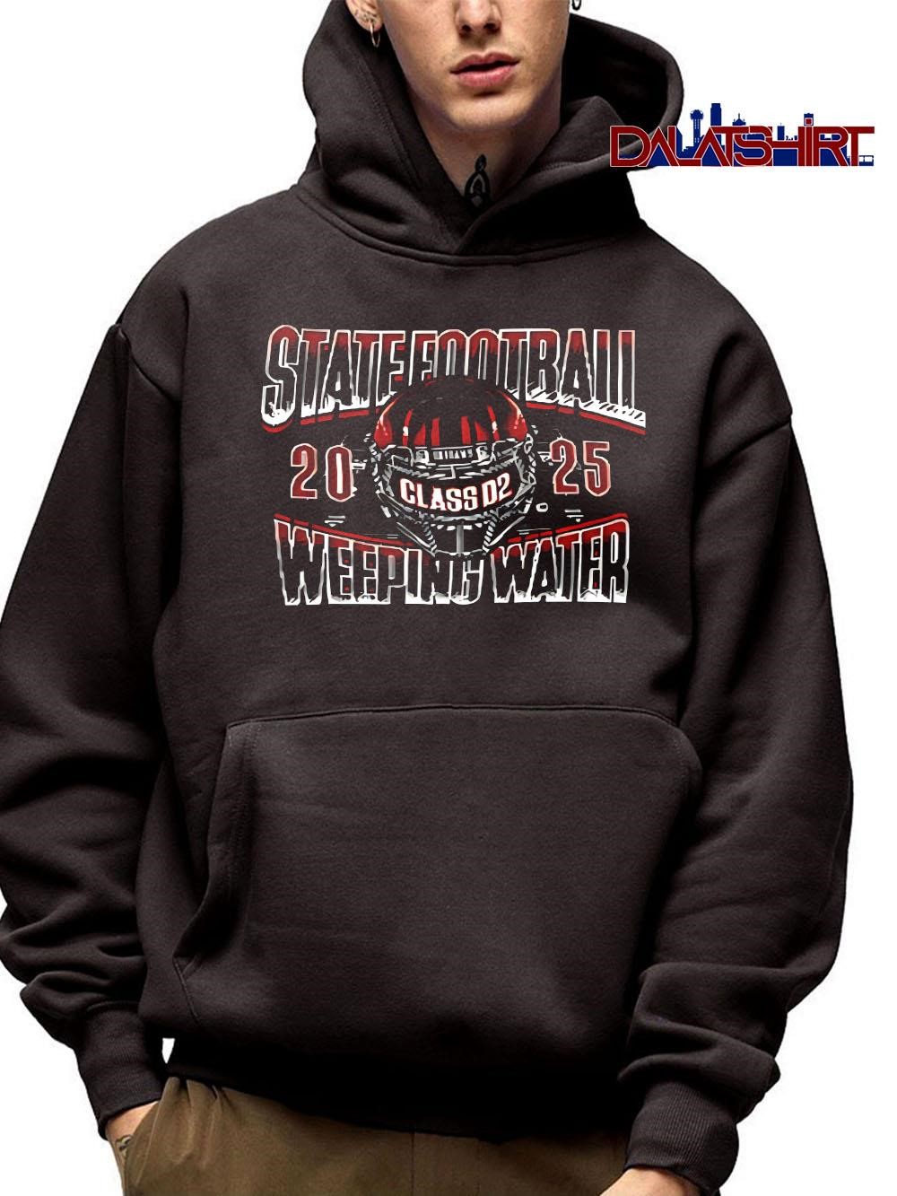 Nice State Football Weeping Water class D2 2025 helmet hoodie