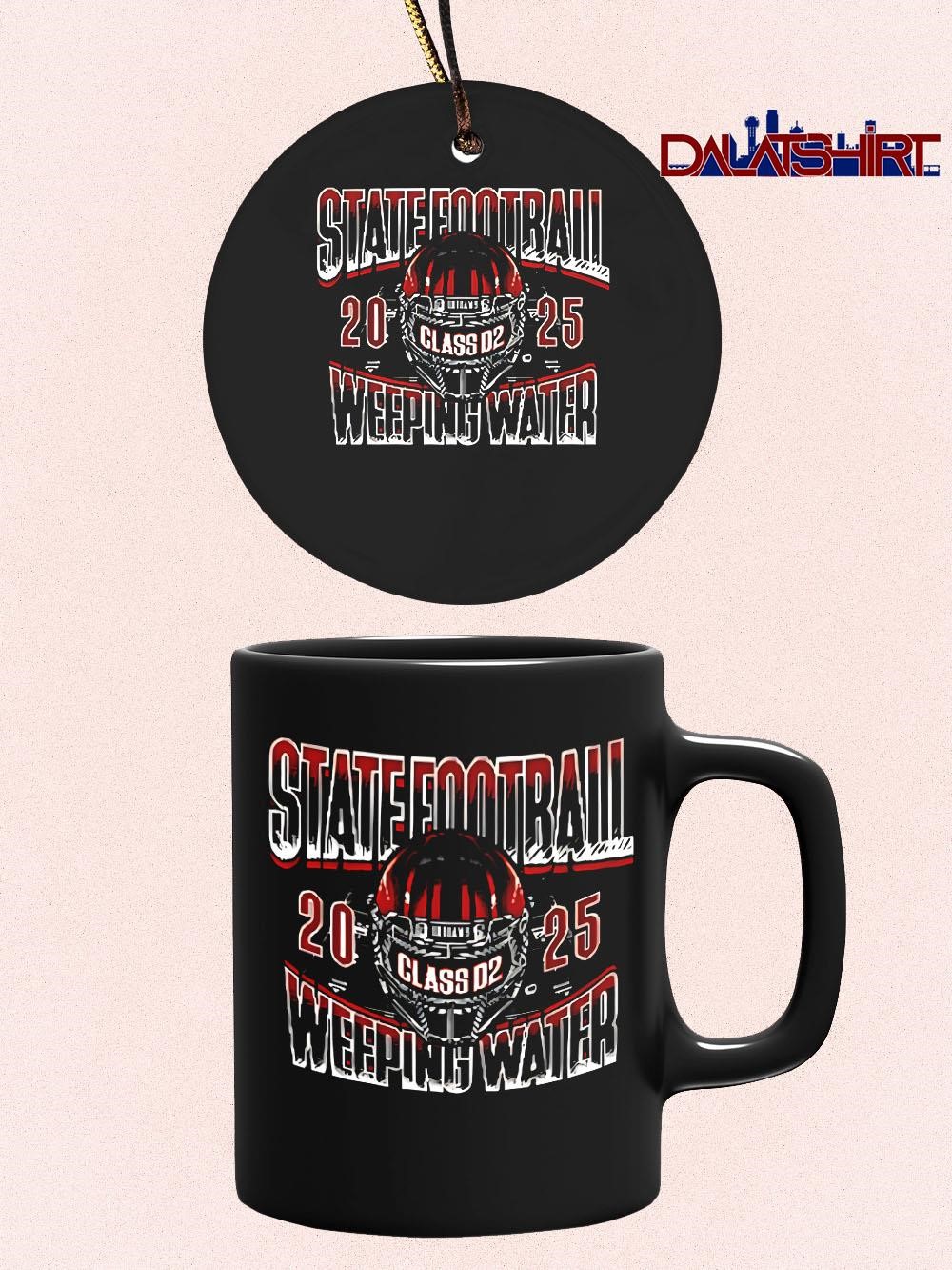 Nice State Football Weeping Water class D2 2025 helmet mug
