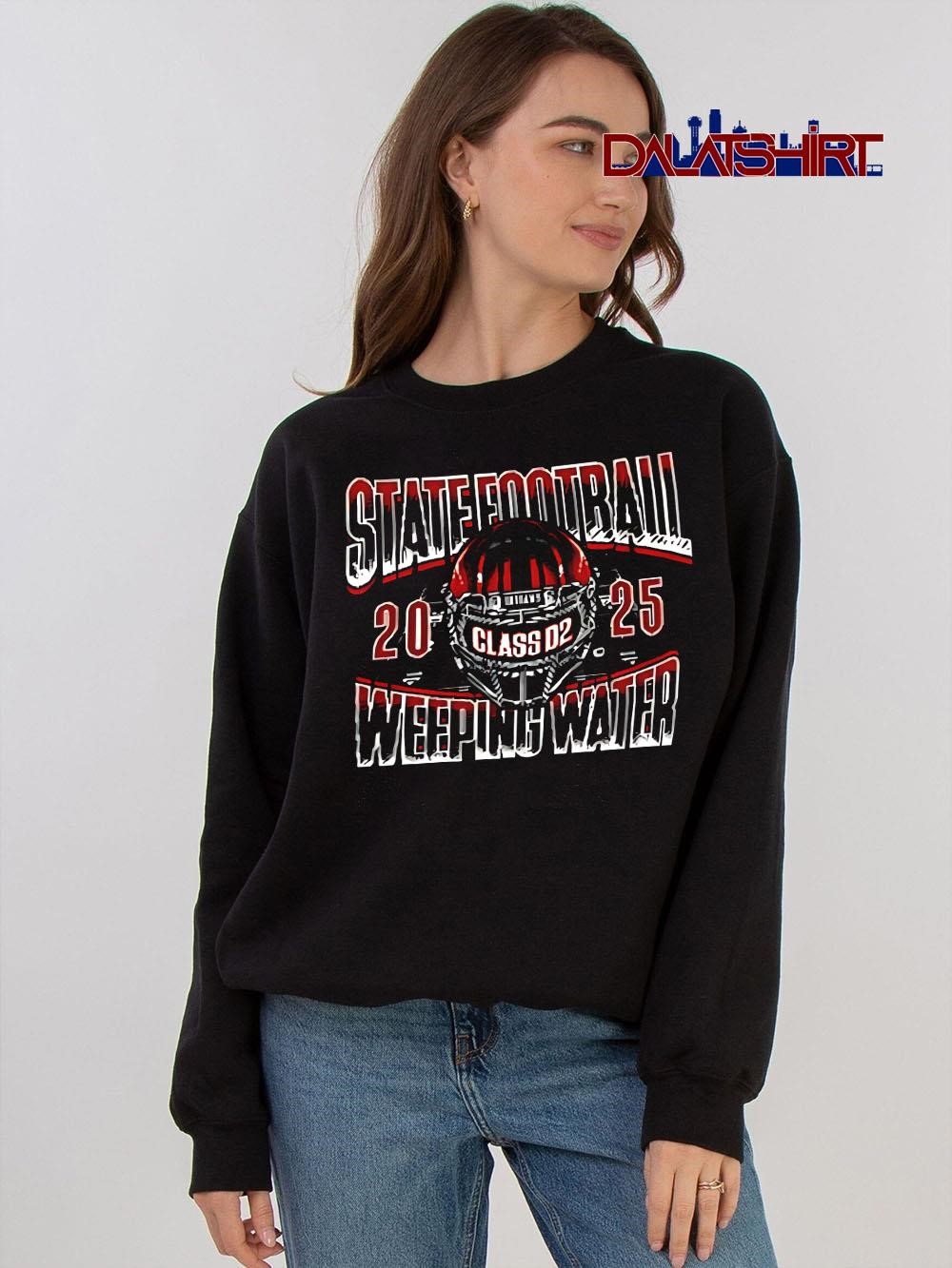 Nice State Football Weeping Water class D2 2025 helmet sweater