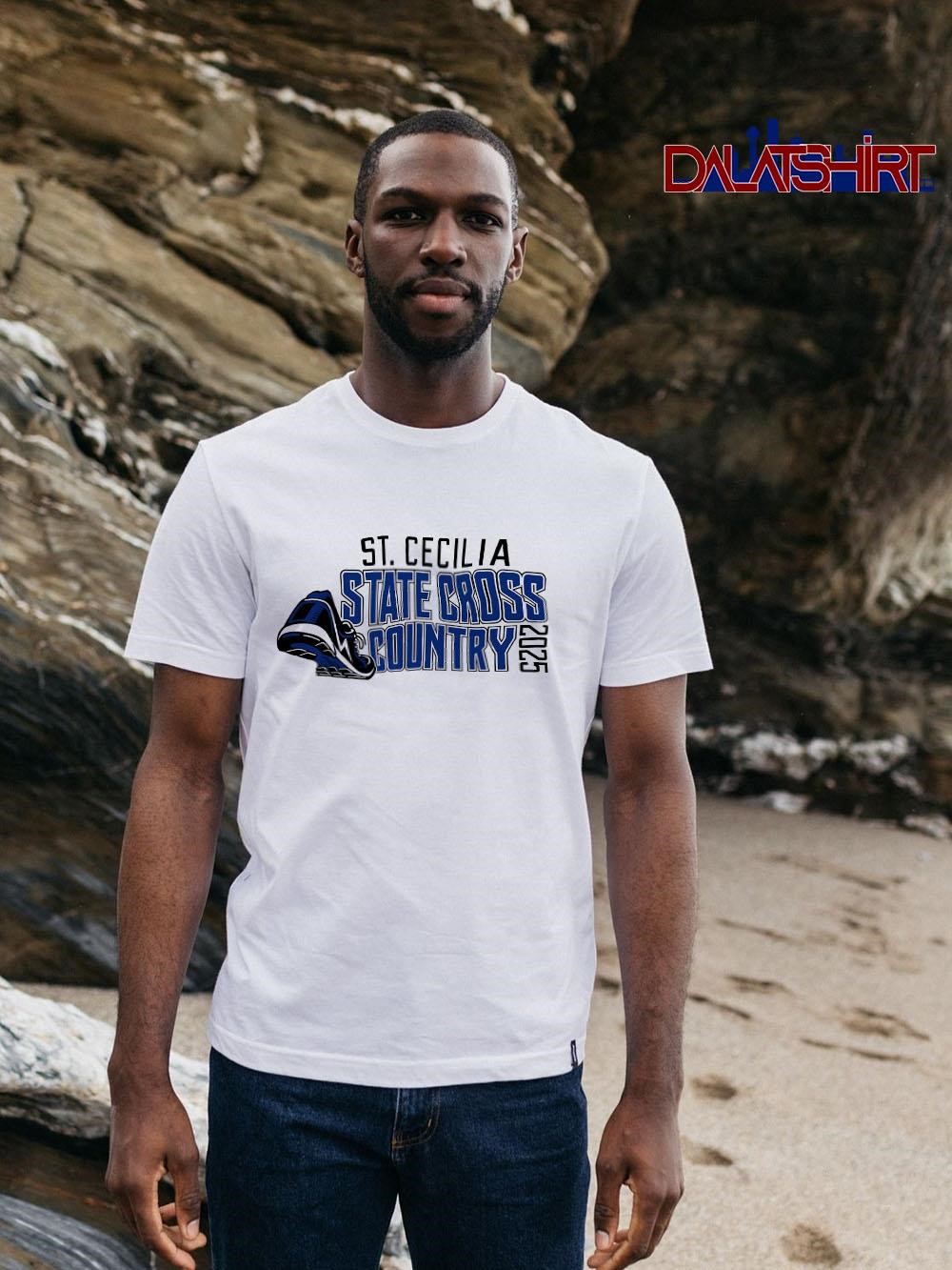 Official St. Cecilia State Cross Country 2025 sport shoes shirt