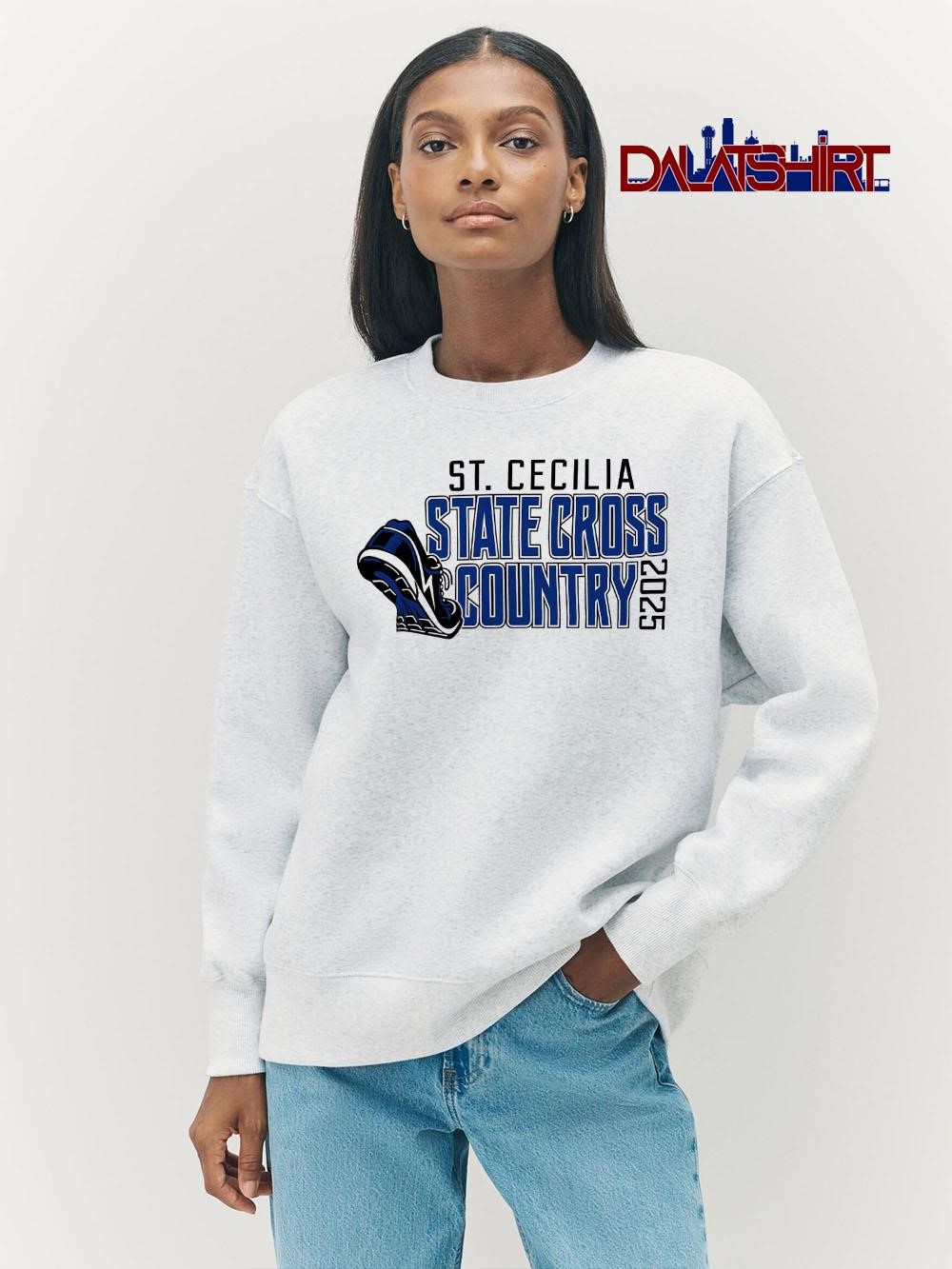 Official St. Cecilia State Cross Country 2025 sport shoes sweater