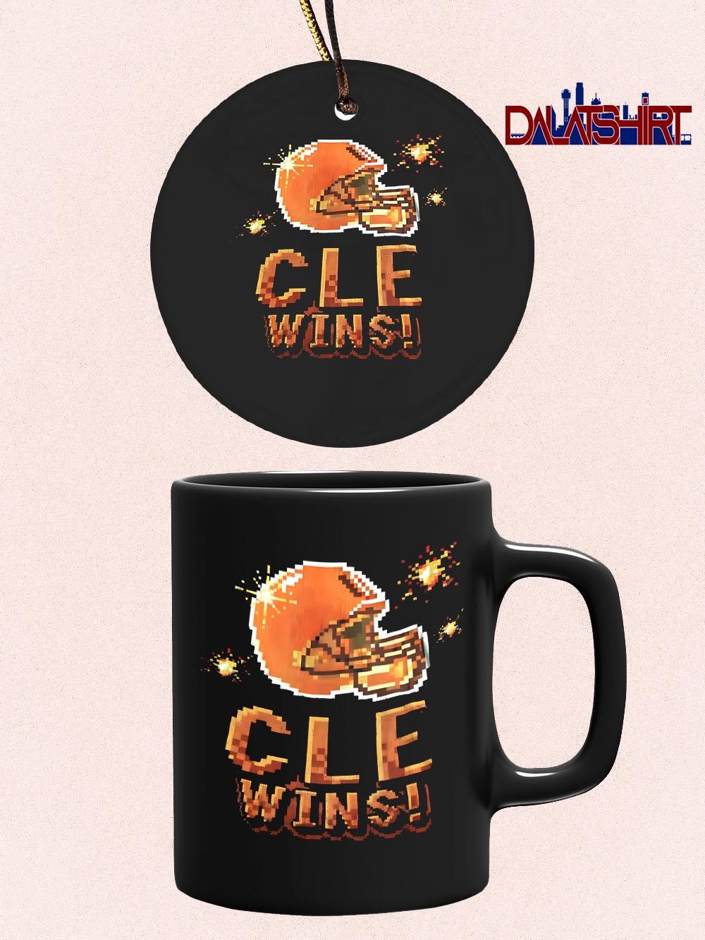 Original Cleveland Browns Helmet CLE Wins mug
