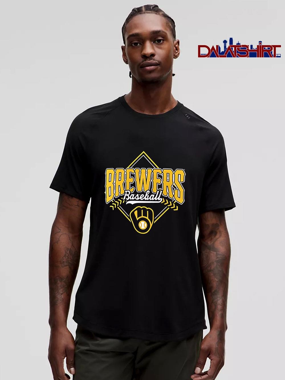 Original Milwaukee Brewers Logo Short Sleeve style shirt