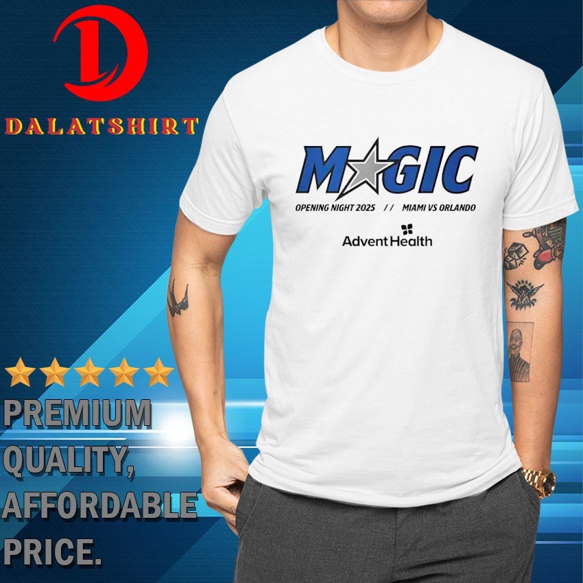 Orlando Magic opening night 2025 x Advent Health T-shirts