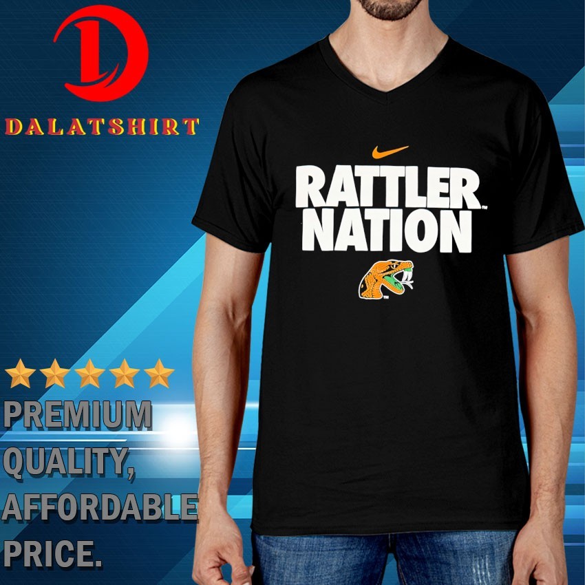 Rattler nation Florida A&M Rattlers T-shirts V-Neck-T-Shirt