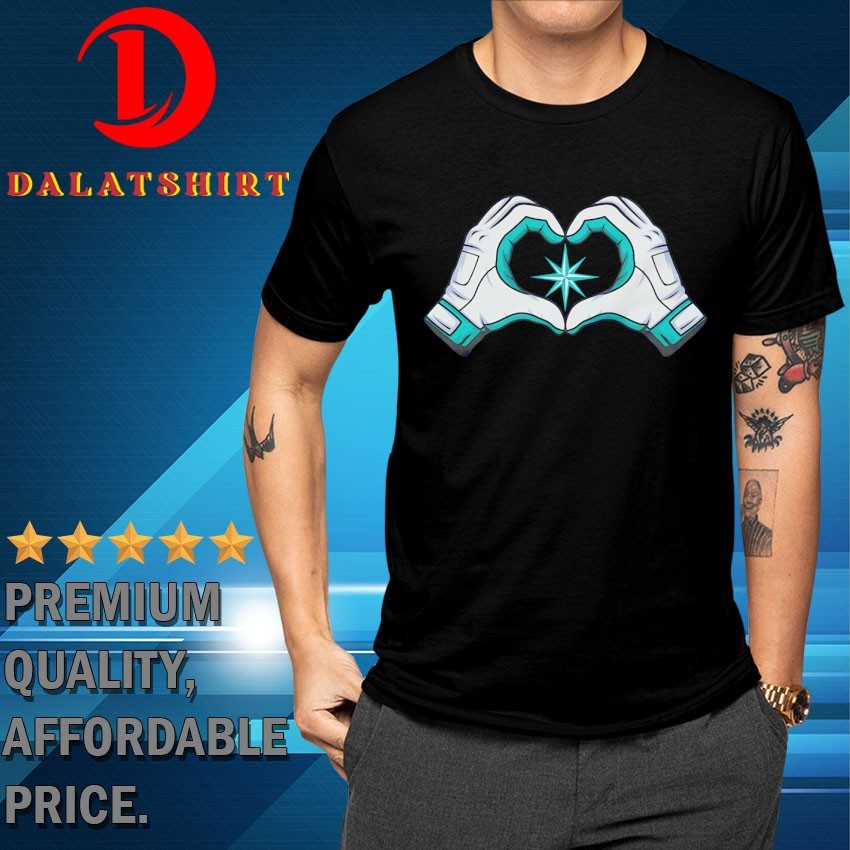 Seattle Mariners heart hands T-shirts