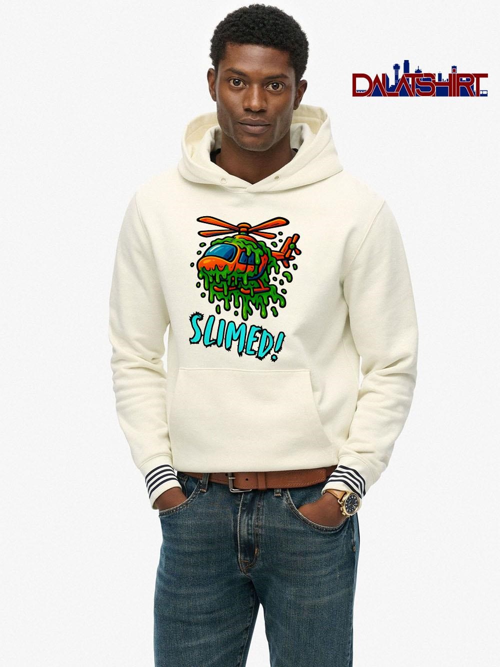 Slime Covered Helicopter Cartoon pride hoodie