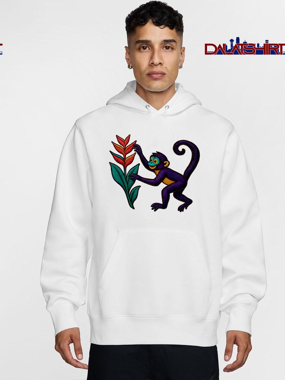 Spider Monkey cute vintage hoodie