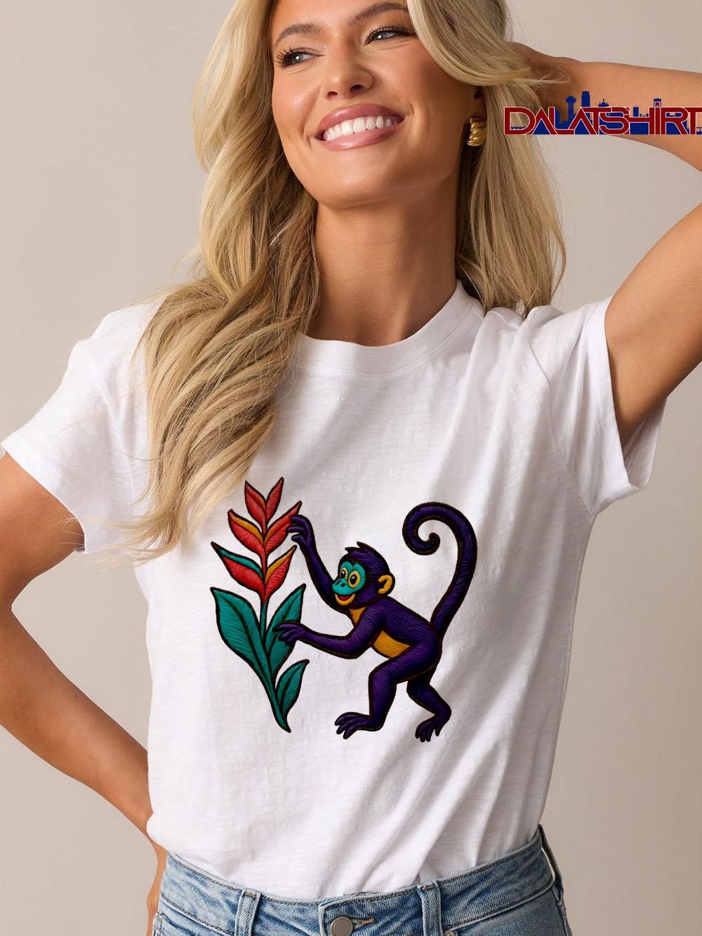 Spider Monkey cute vintage shirt