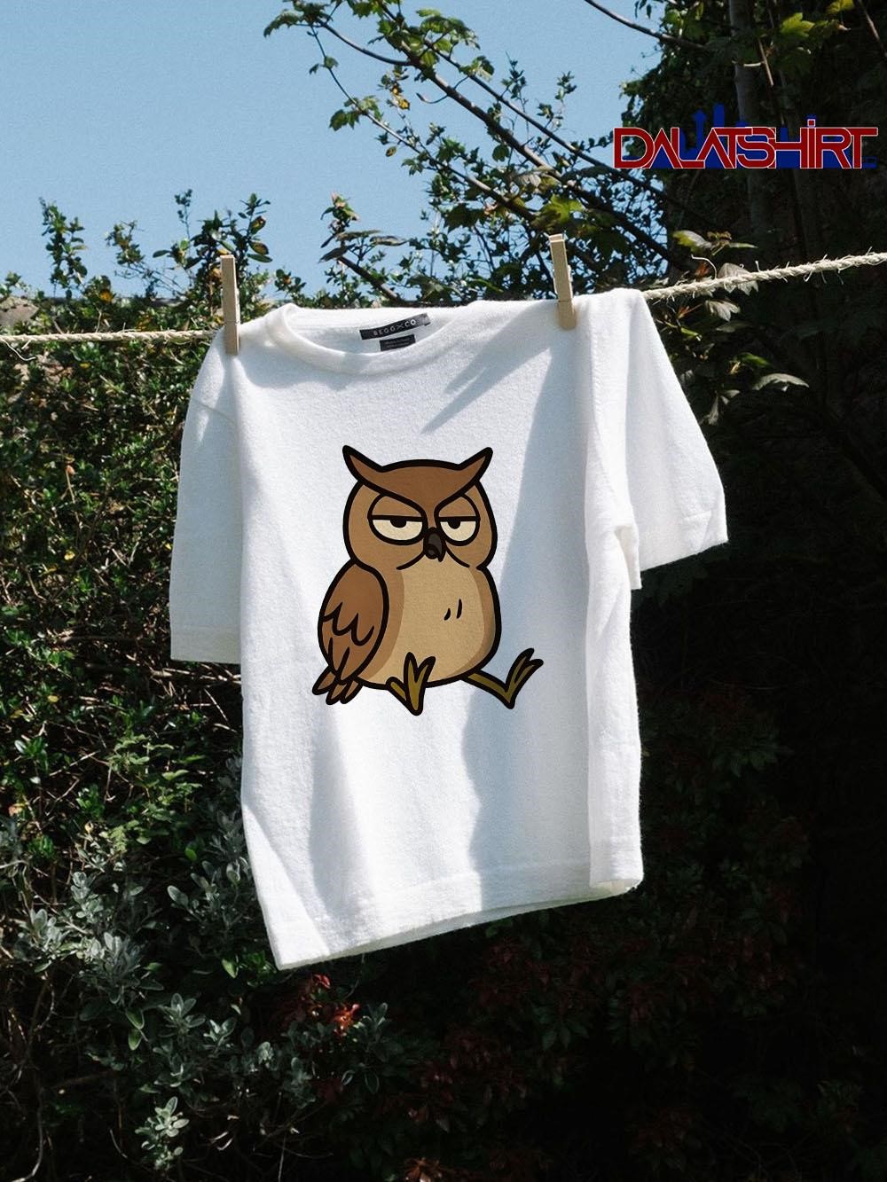 The Owl Judging Silently Baseball shirt