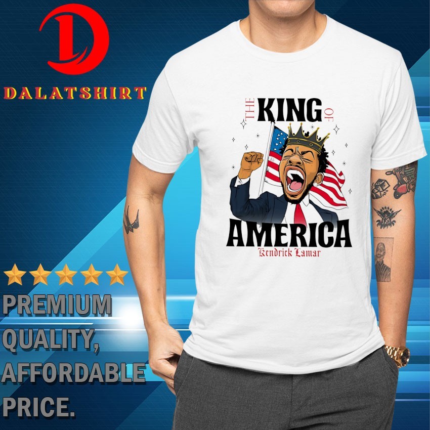 The king of America Kendrick Lamar USA flag T-shirts