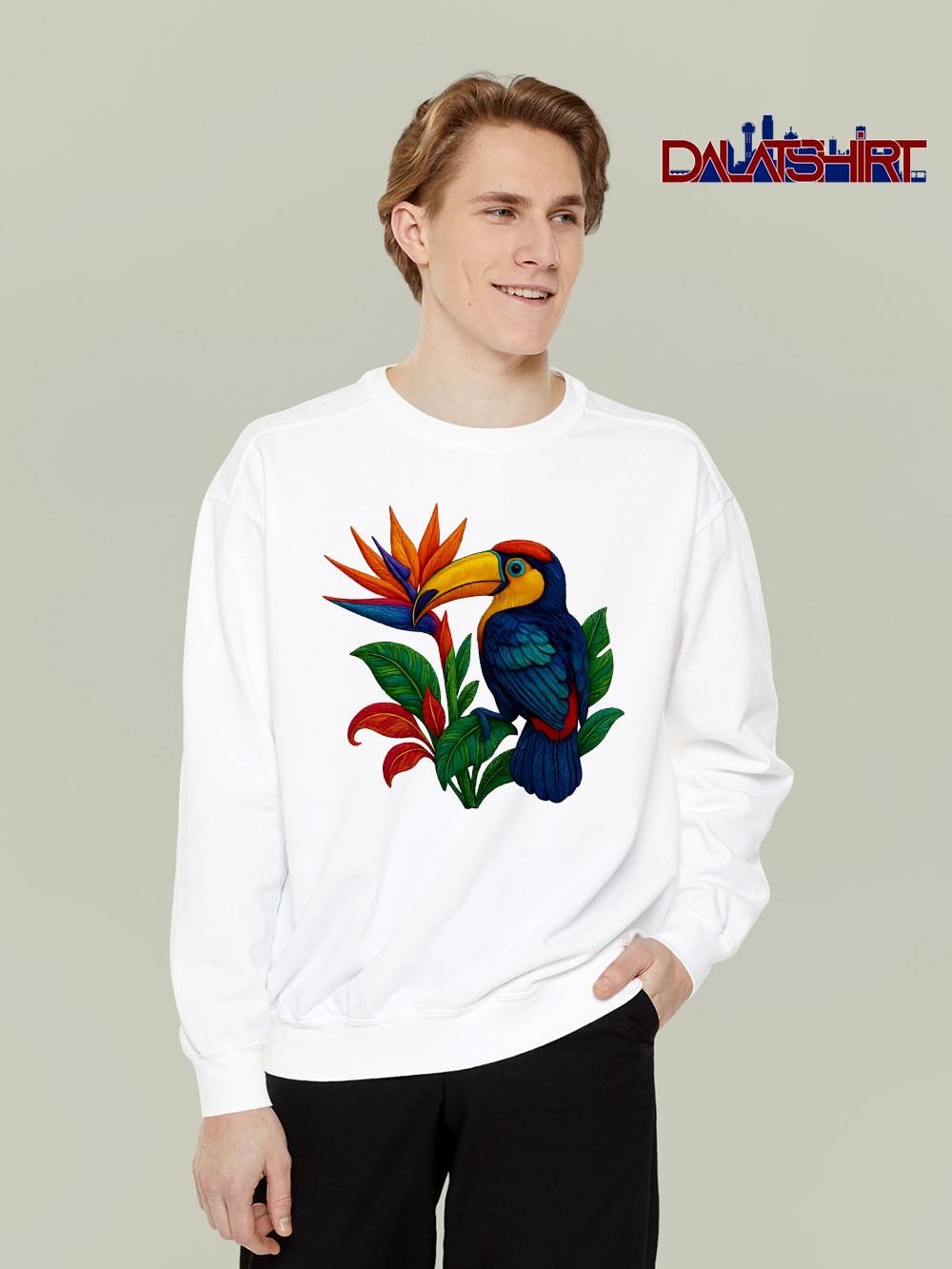 Toucan Paradise pride cute vintage long-sleeve