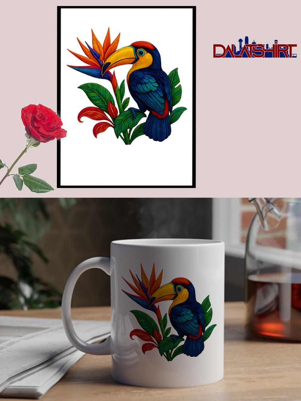 Toucan Paradise pride cute vintage mug