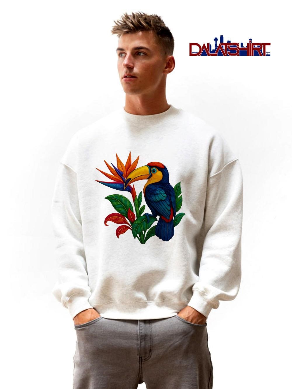 Toucan Paradise pride cute vintage sweater