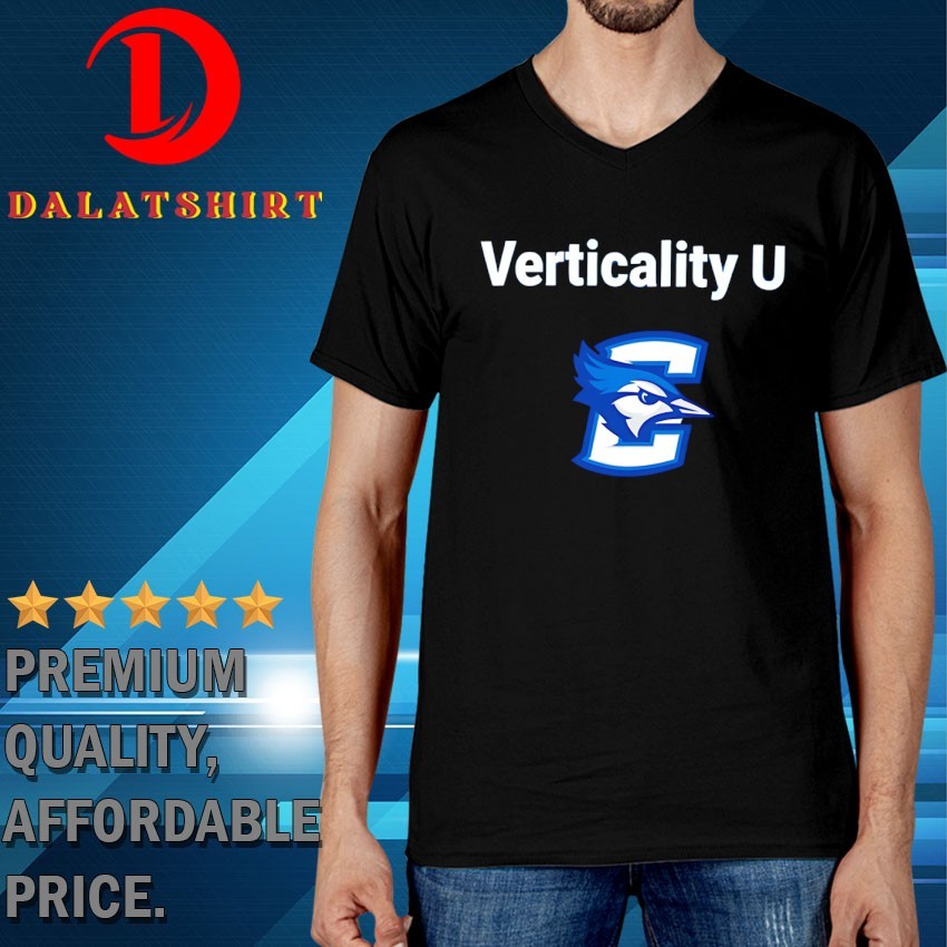 Verticality U Creighton Bluejays logo T-shirts V-Neck-T-Shirt