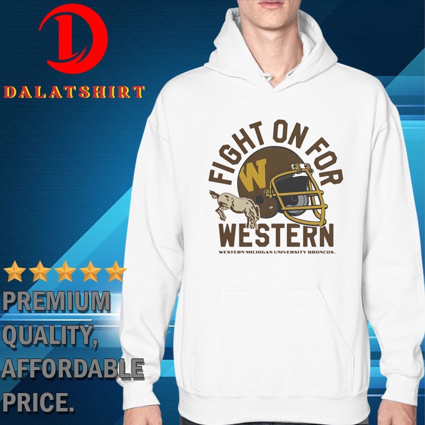 Western Michigan Broncos fight on for Western 1980 vintage T-shirts Hoodie