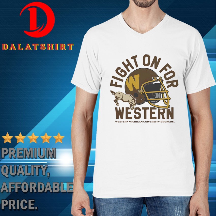 Western Michigan Broncos fight on for Western 1980 vintage T-shirts V-Neck-T-Shirt