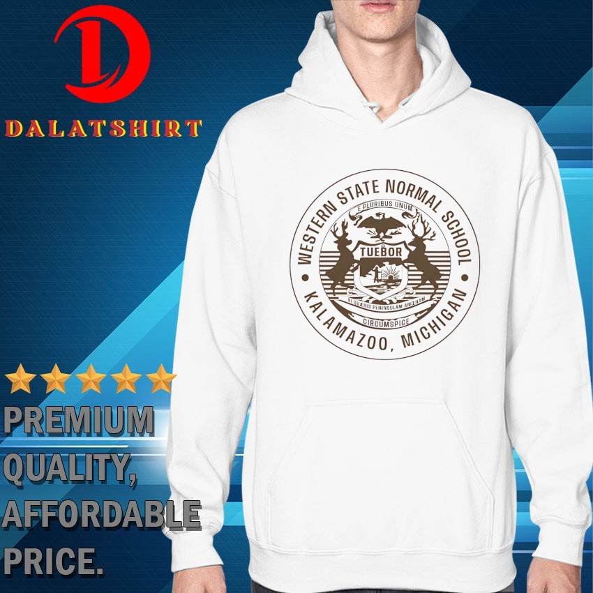 Western State Normal School Kalamazoo Michigan logo T-shirts Hoodie