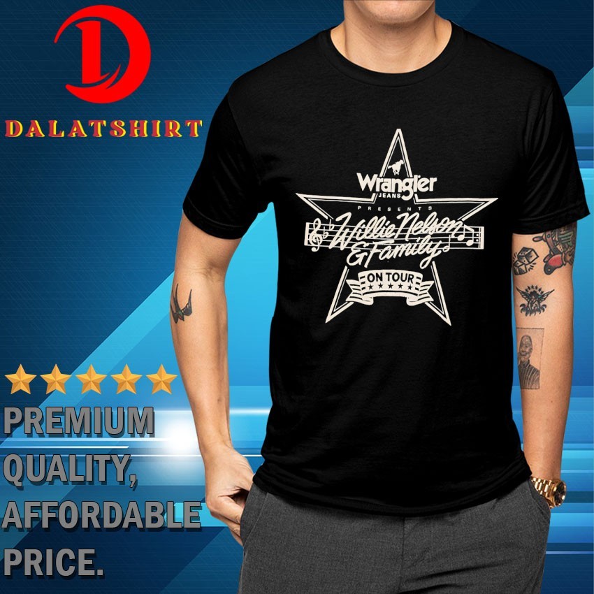 Wrangler jeans presents Willie Nelson and Family on tour T-shirts