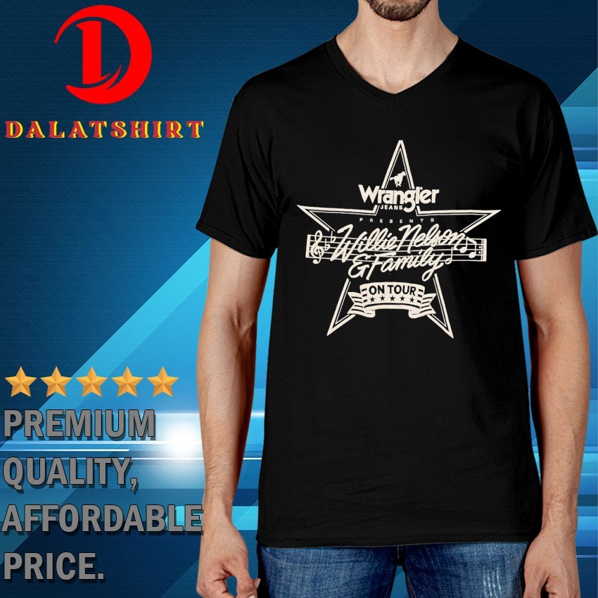 Wrangler jeans presents Willie Nelson and Family on tour T-shirts V-Neck-T-Shirt