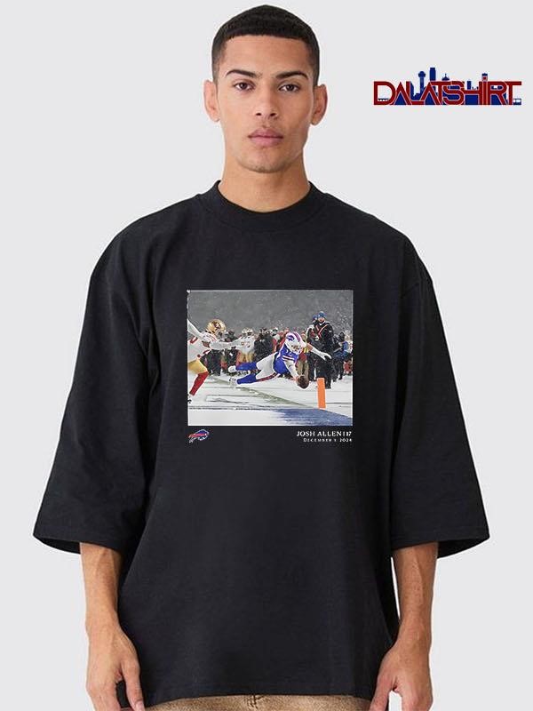 Awesome Buffalo Bills Josh Allen Black NFL Flash Features Week 13 photo shirt