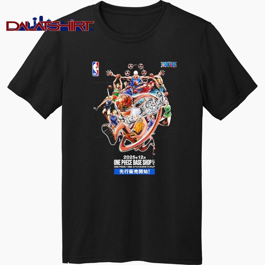 NBA x One Piece Official Collab Art shirt - Dalatshirt Store