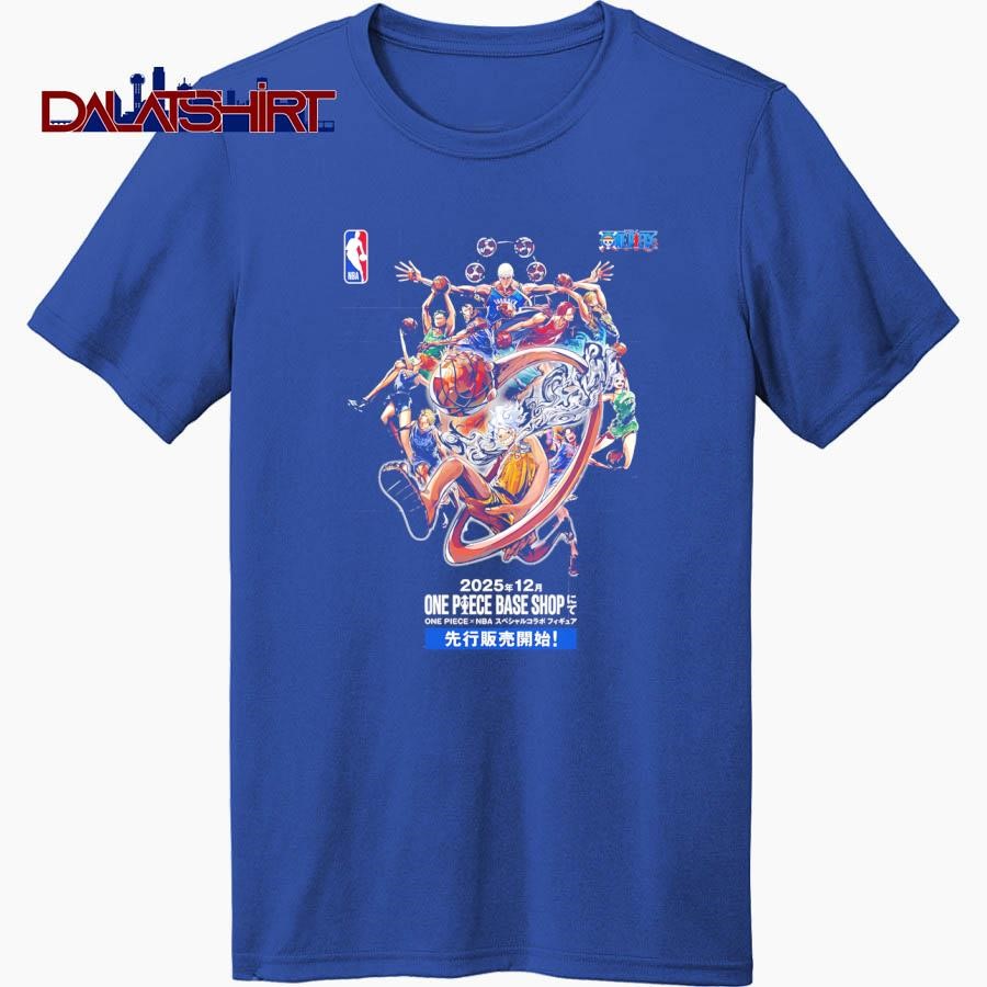 NBA x One Piece Official Collab Art shirt - Dalatshirt Store