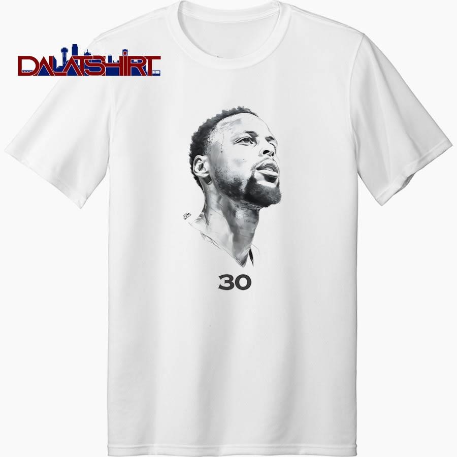 Pencil Sketch Stephen Curry Golden State Warriors 30 shirt