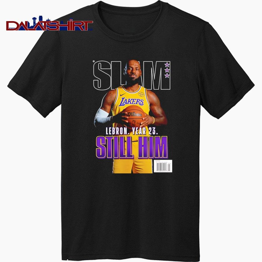 Slam Lebron James Still Him black-shirt