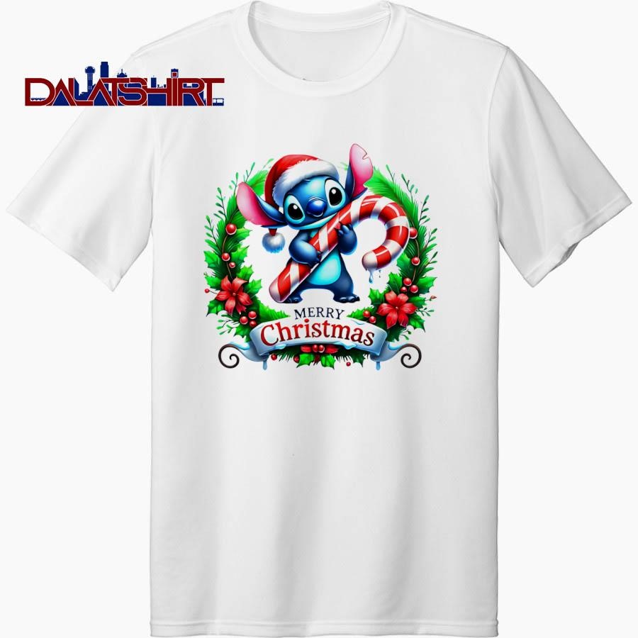 Stitch cartoon merry Christmas shirt