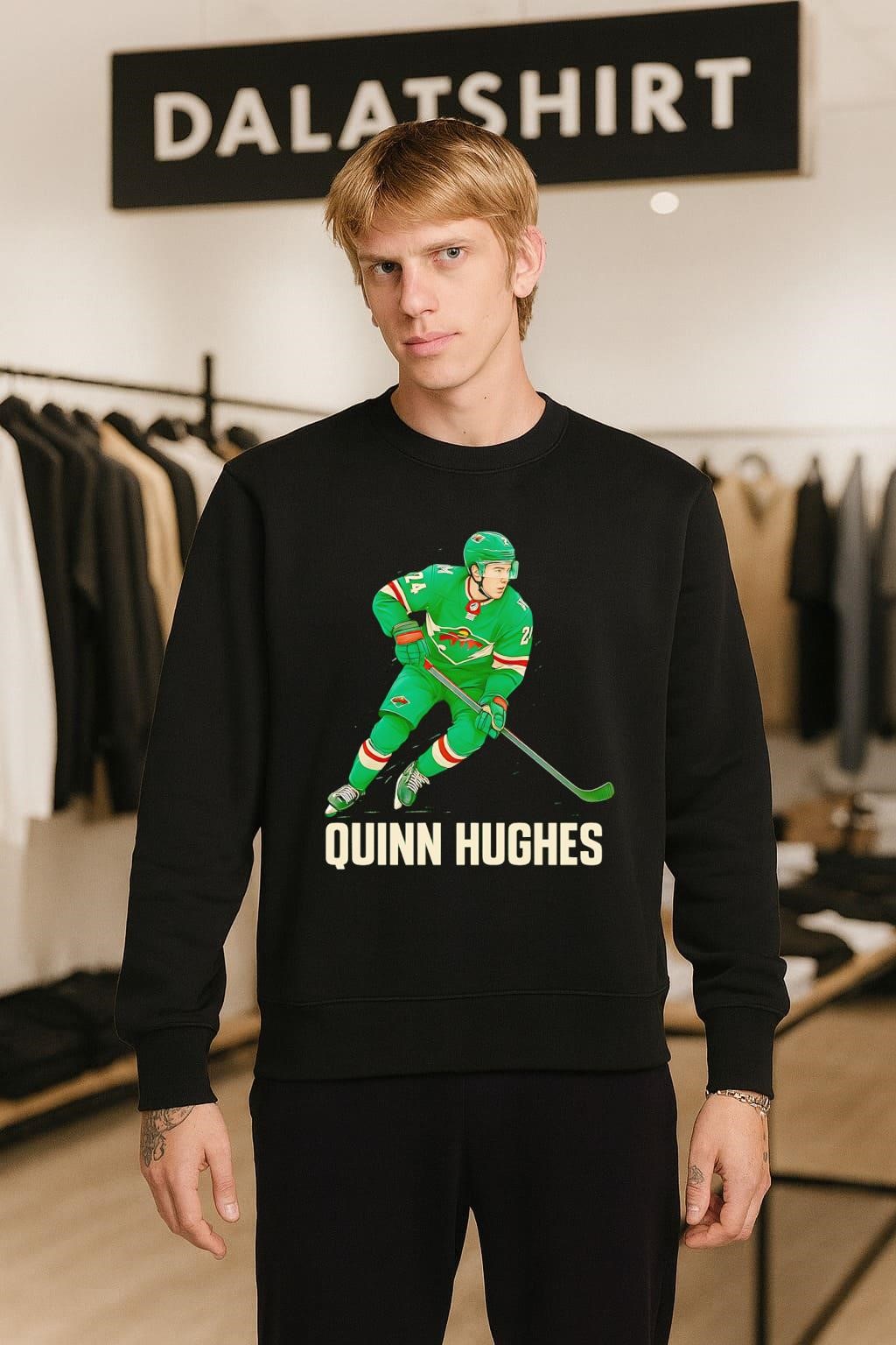 Quinn Hughes Minnesota Wild sweater