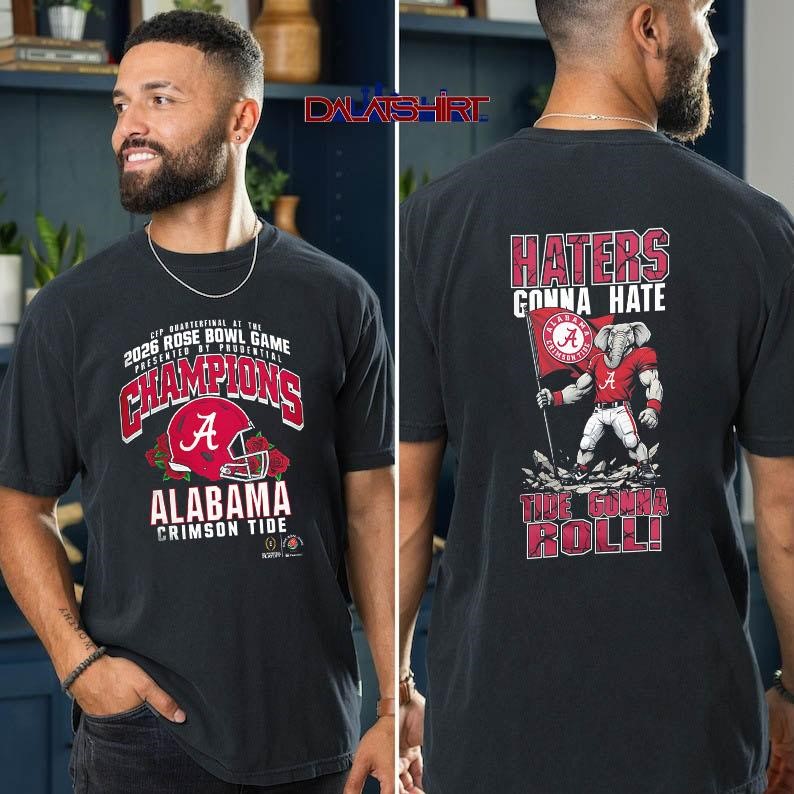 Alabama Crimson Tide NCAA 2026 Rose Bowl Champions t-shirt