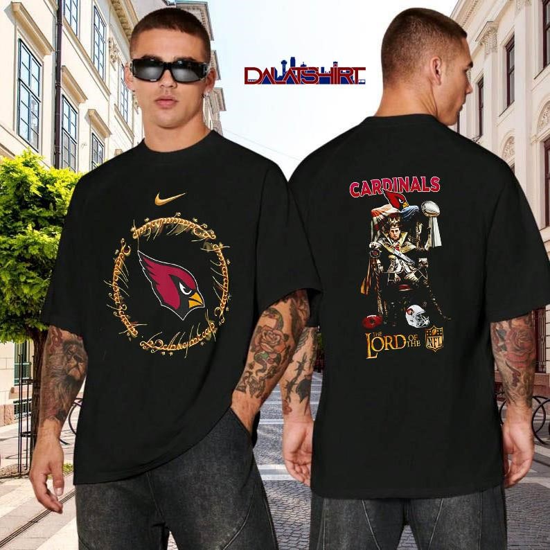Arizona Cardinals NFL x Lord Of The Rings black-shirt