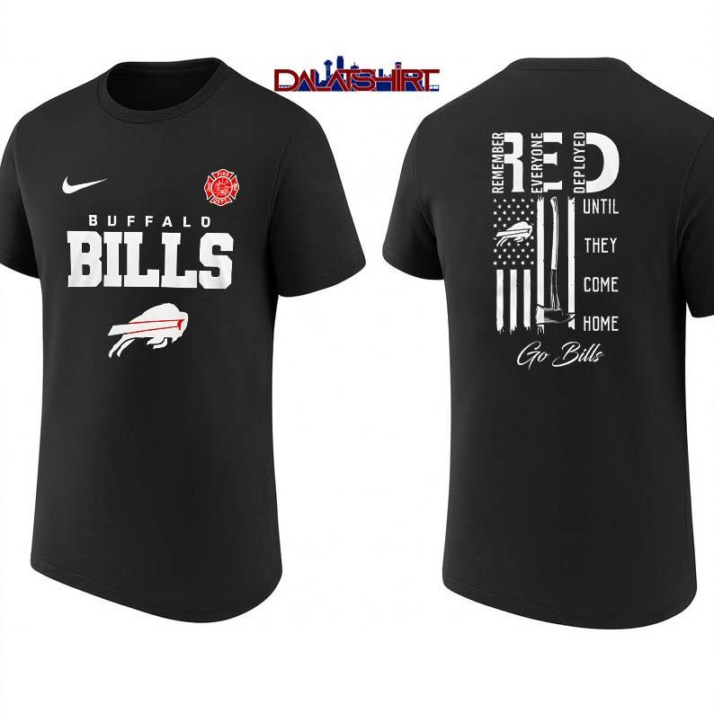 Buffalo Bills NFL red friday firefighter shirt