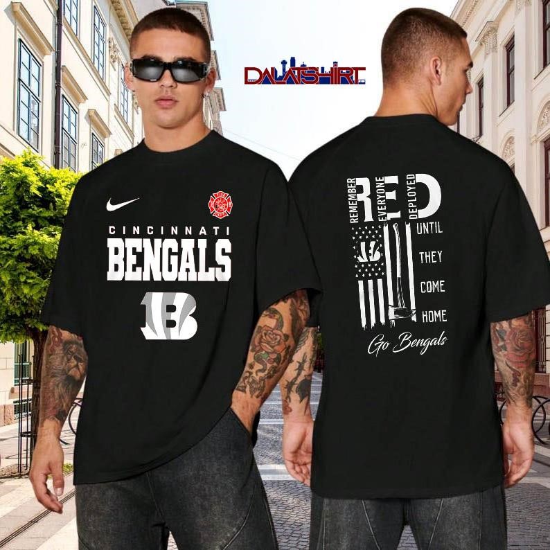 Cincinnati Bengals NFL red friday firefighter black-shirt