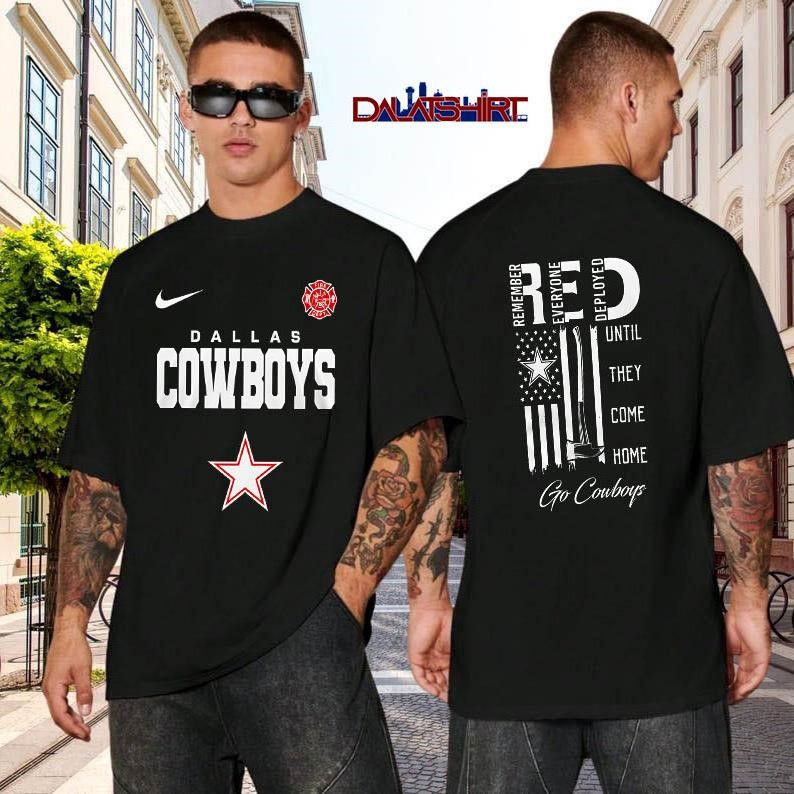 Dallas Cowboys NFL red friday firefighter black-shirt