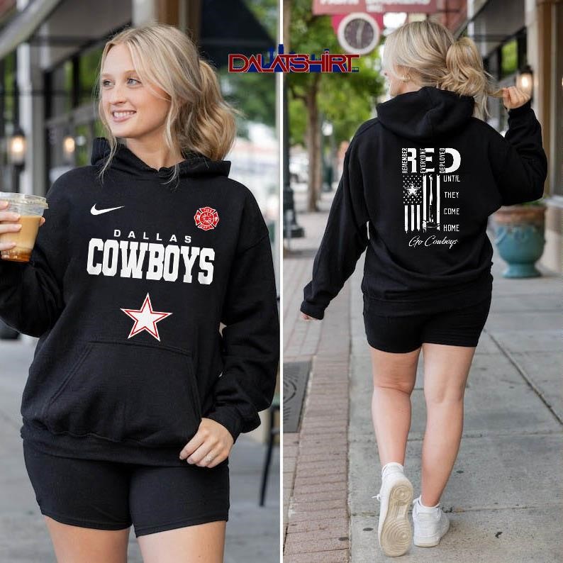 Dallas Cowboys NFL red friday firefighter hoodie