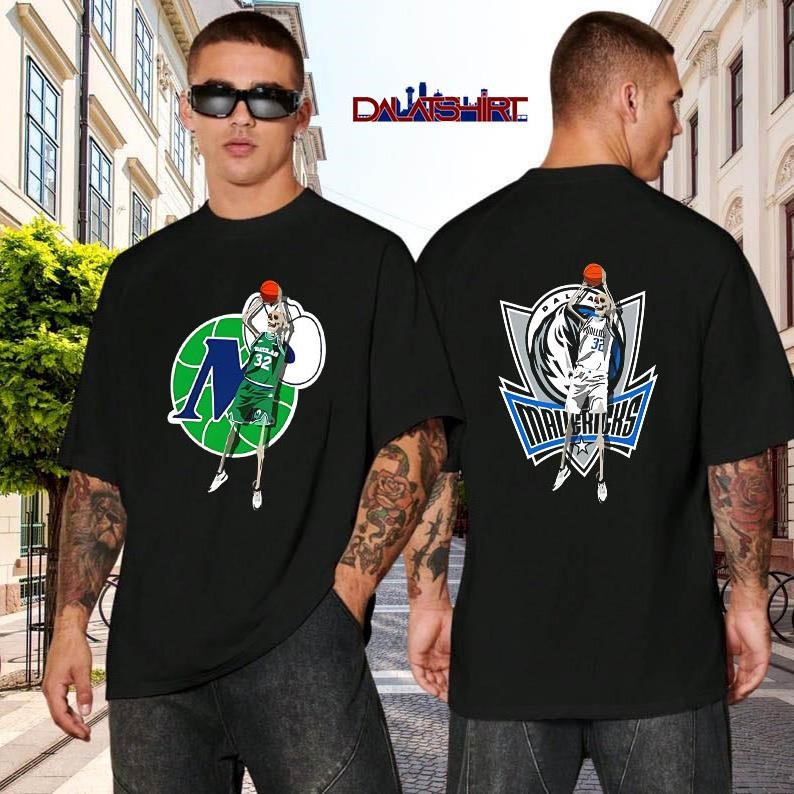 Dallas Mavericks Cooper Flagg skeleton basketball black-shirt