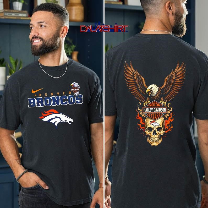 Denver Broncos Eagle Harley Davidson t-shirt
